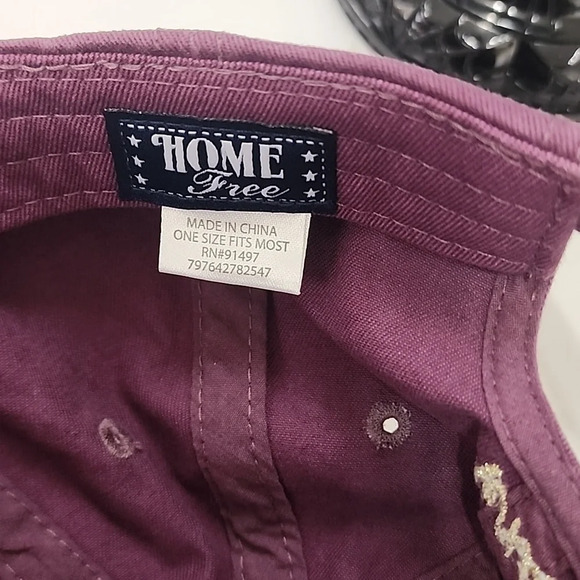 Home Free Womens_Unisex Purple Baseball Hat Adjustable Cap - Picture 7 of 12